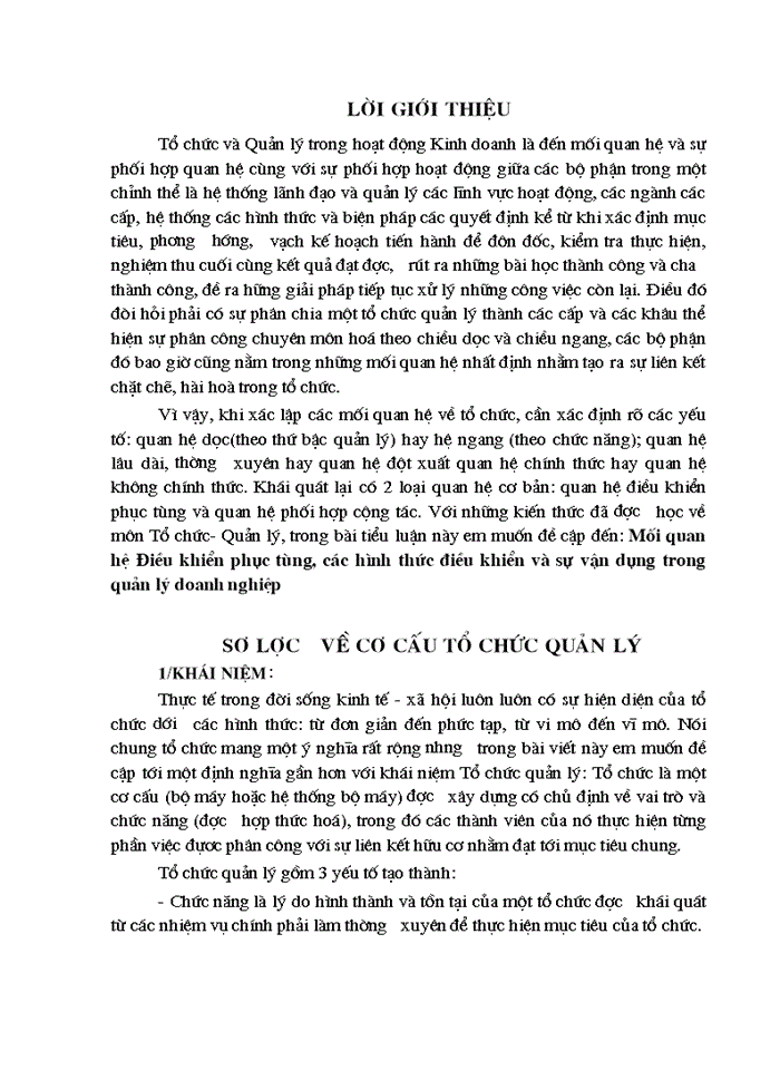 image for page Mối quan hệ Điều khiển phục tùng, các hình thức điều khiển và sự vận dụng trong quản lý doanh nghiệp