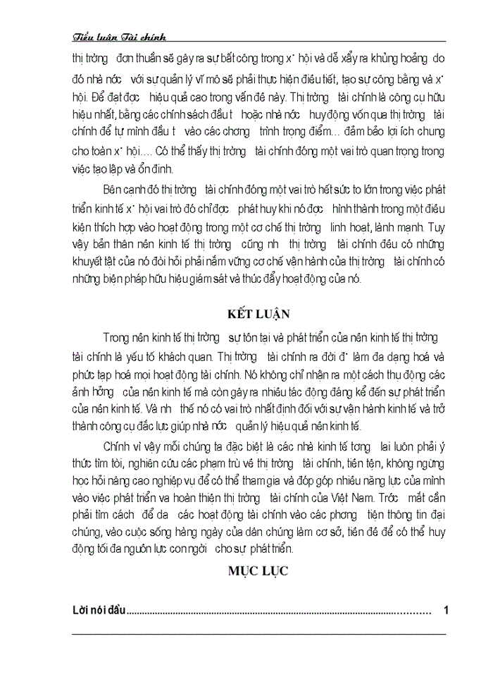 image for page Thị trường tài chính và vai trò của nó trong nền kinh tế thị trường