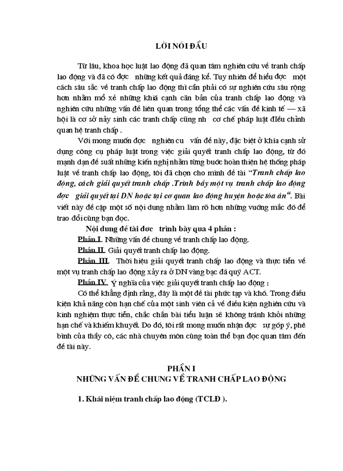 image for page Tranh chấp lao động, cách giải quyết tranh chấp .Trình bầy một vụ tranh chấp lao động được giải quyết tại DN hoặc tại cơ quan lao động huyện hoặc tòa án