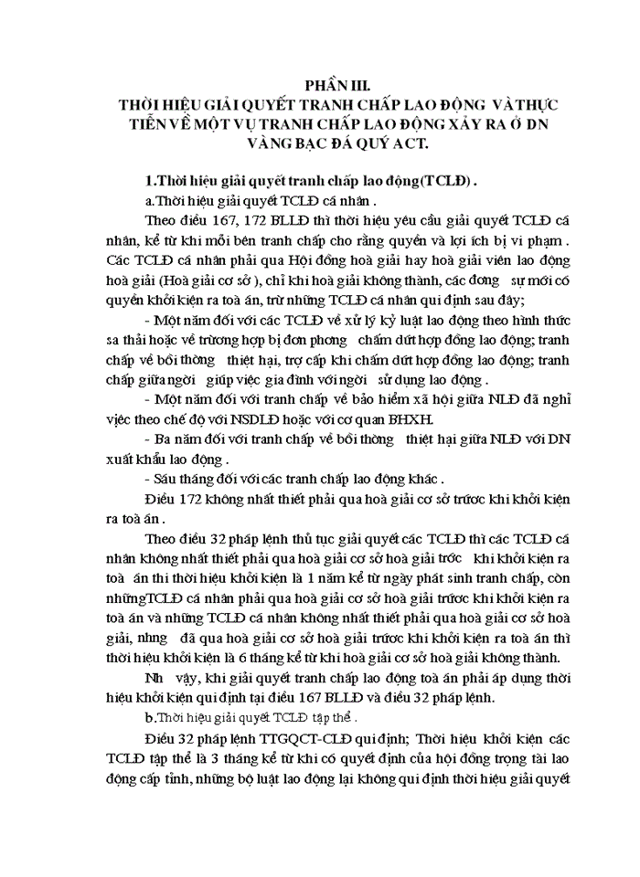 image for page Tranh chấp lao động, cách giải quyết tranh chấp .Trình bầy một vụ tranh chấp lao động được giải quyết tại DN hoặc tại cơ quan lao động huyện hoặc tòa án