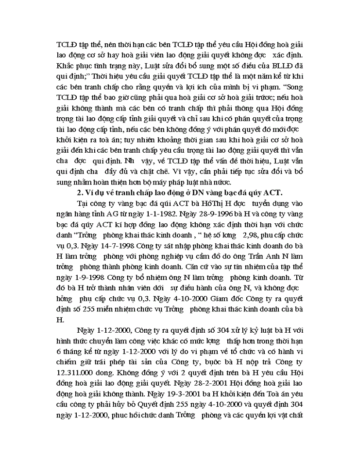 image for page Tranh chấp lao động, cách giải quyết tranh chấp .Trình bầy một vụ tranh chấp lao động được giải quyết tại DN hoặc tại cơ quan lao động huyện hoặc tòa án