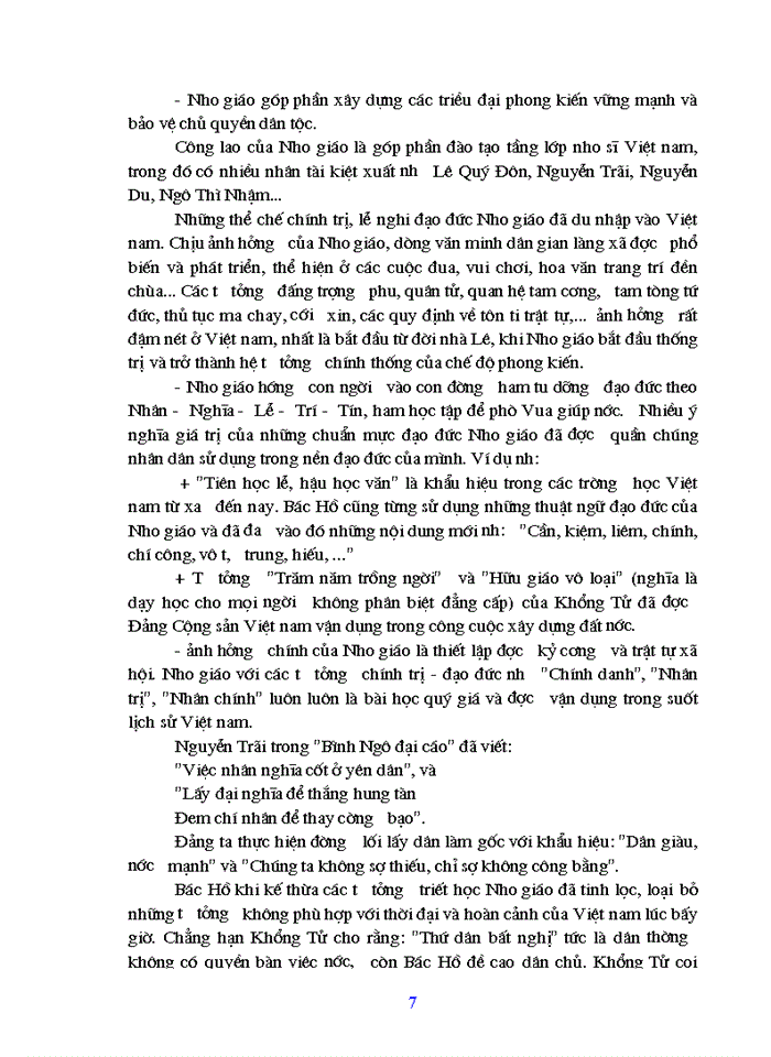 image for page Nho giáo và ảnh hưởng của Nho giáo ở Việt nam
