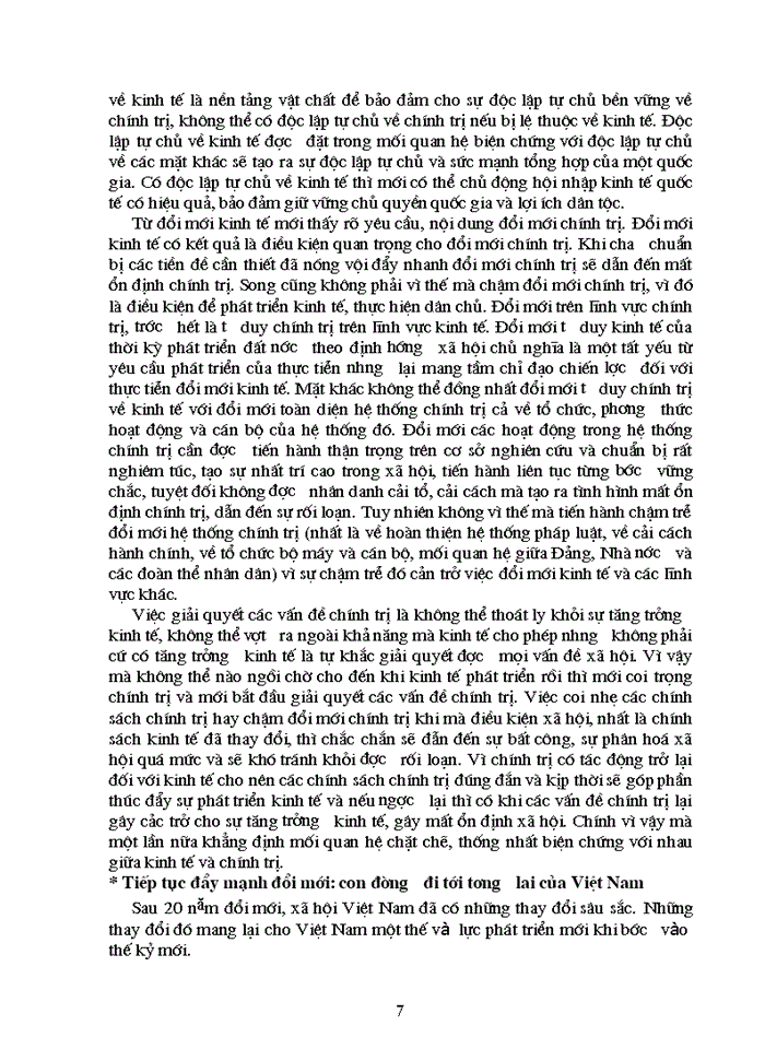 image for page Biện chứng của mối quan hệ giữa đổi mới kinh tế và đổi mới chính trị trong thời kỳ đổi mới ở Việt Nam