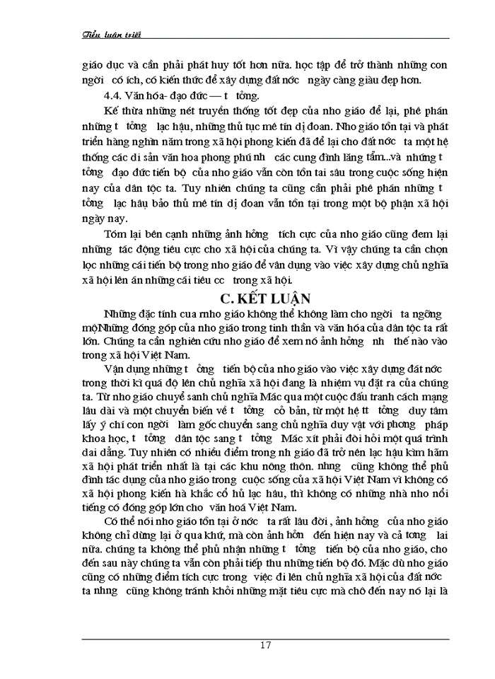 image for page Những giá trị tích cực và hạn chế trong học thuyết nho giáo và ảnh hưởng của nó ở Việt Nam hiện nay