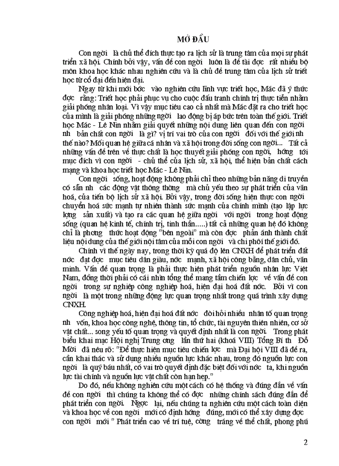 image for page Phân tích vấn đề con người trong triết học Mác - Lênin trong thời kỳ sự nghiệp công nghiệp hoá, hiện đại hoá đất nước