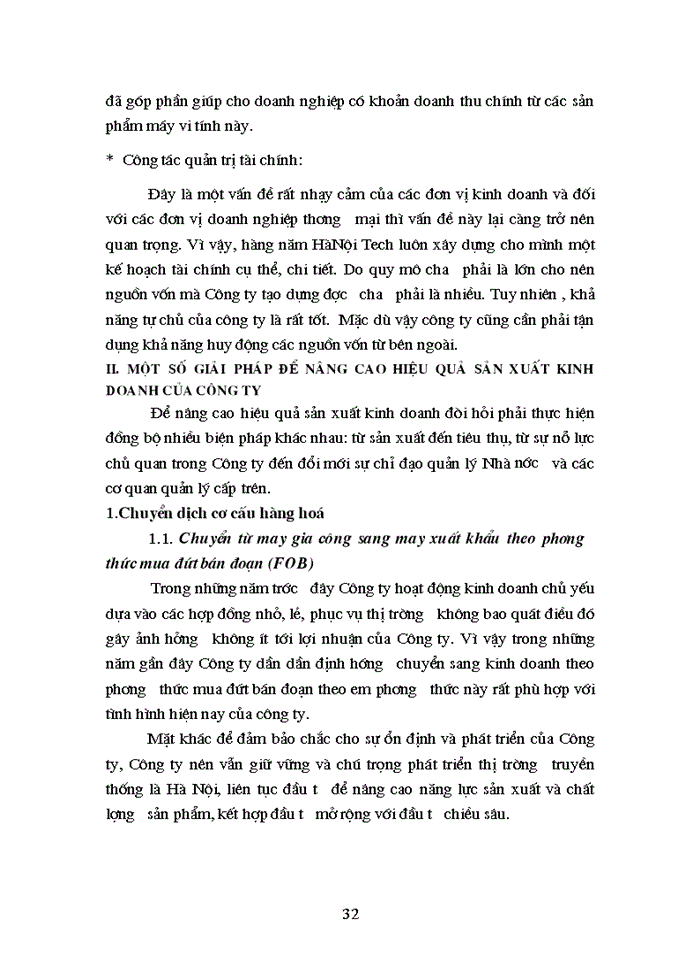 image for page Phân tích và đánh giá kết quả hoạt động kinh doanh của công ty và một số kiến nghị đề xuất