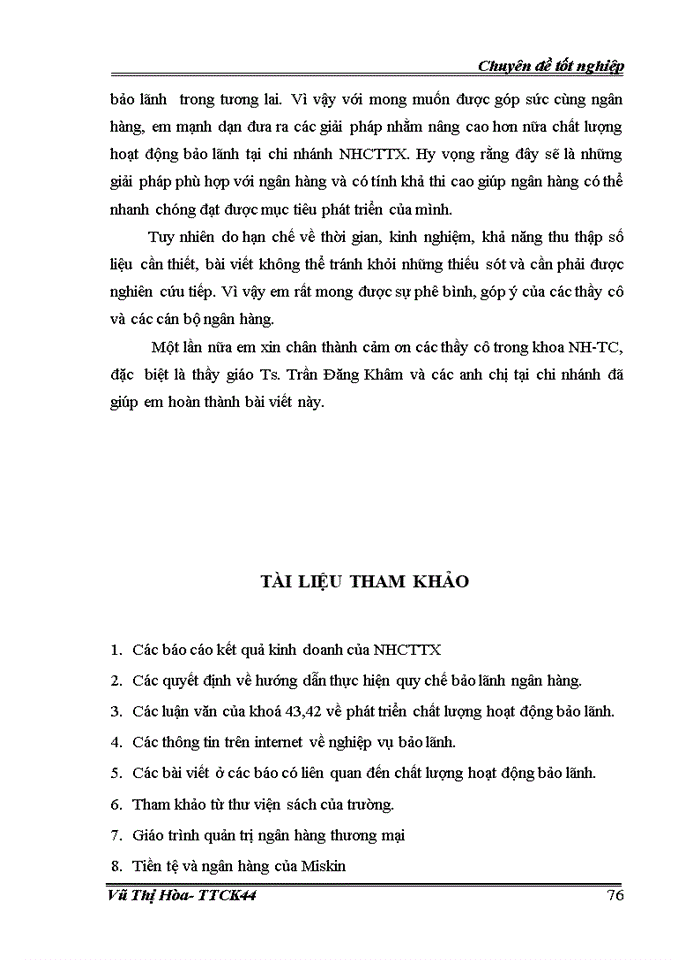 image for page Giải pháp nâng cao chất lượng hoạt động bảo lãnh tại chi nhánh Ngân hàng Công Thương Thanh Xuân