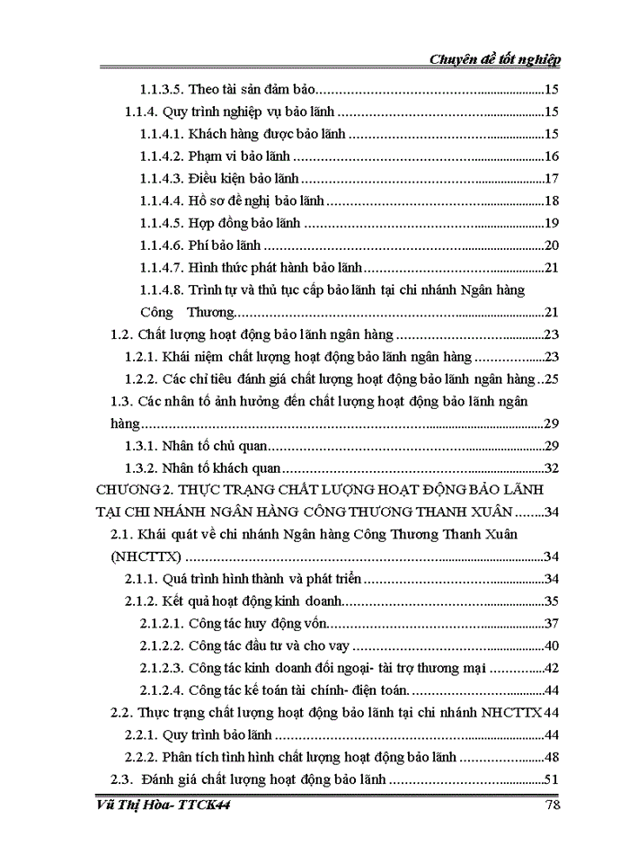 image for page Giải pháp nâng cao chất lượng hoạt động bảo lãnh tại chi nhánh Ngân hàng Công Thương Thanh Xuân