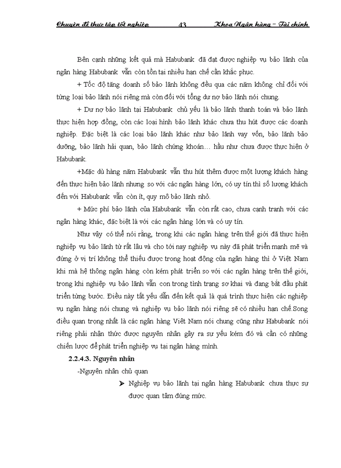 image for page Mở rộng hoạt động bảo lãnh tại ngân hàng thương mại cổ phần nhà Hà Nội