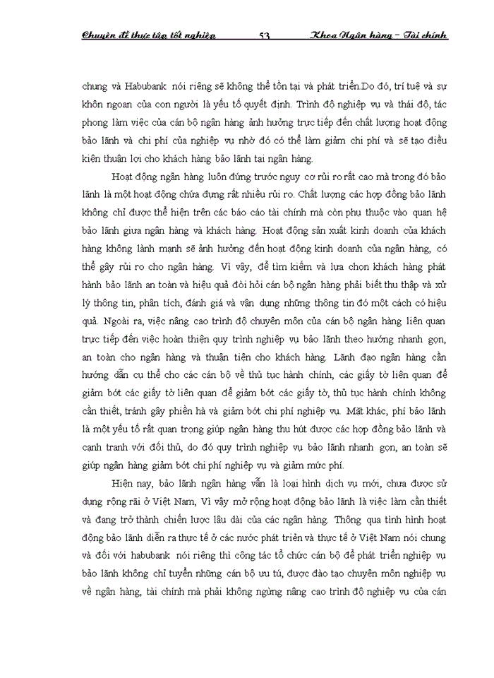 image for page Mở rộng hoạt động bảo lãnh tại ngân hàng thương mại cổ phần nhà Hà Nội