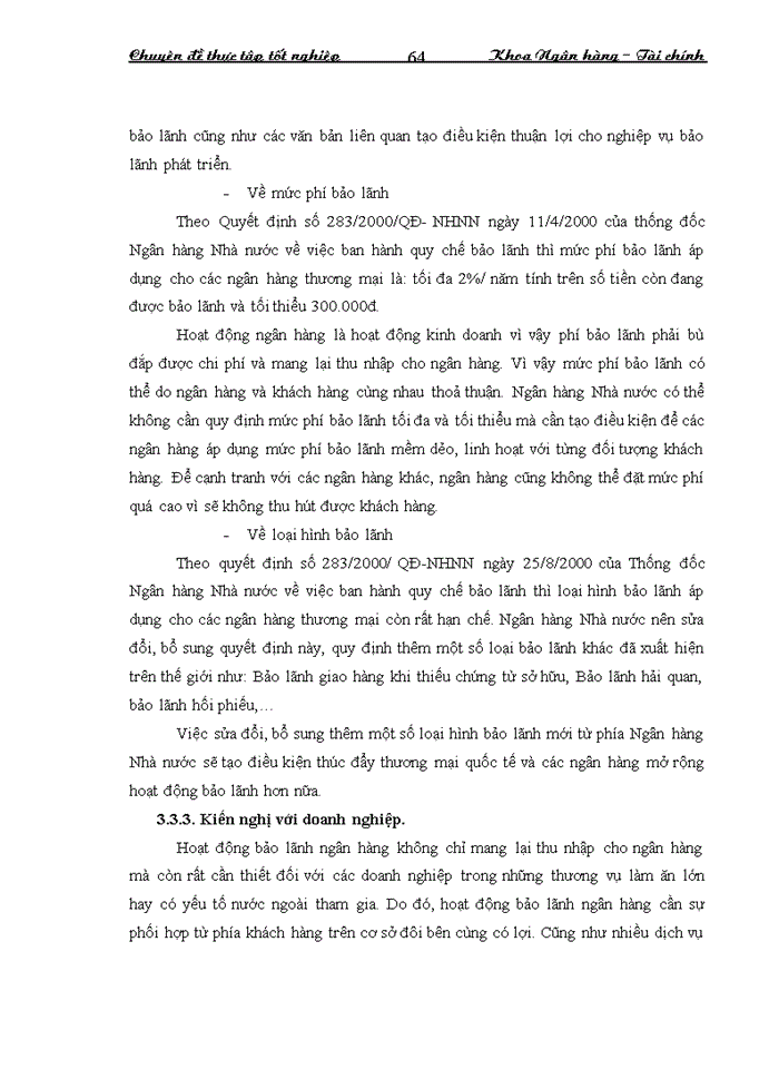 image for page Mở rộng hoạt động bảo lãnh tại ngân hàng thương mại cổ phần nhà Hà Nội