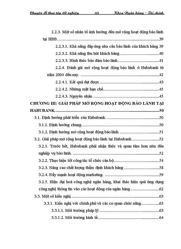 image for page Mở rộng hoạt động bảo lãnh tại ngân hàng thương mại cổ phần nhà Hà Nội