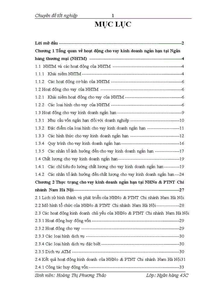 image for page Một số giải pháp nhằm nâng cao chất lượng cho vay ngắn hạn đối với doanh nghiệp tại NHNo&PTNT Chi nhánh Nam Hà Nội