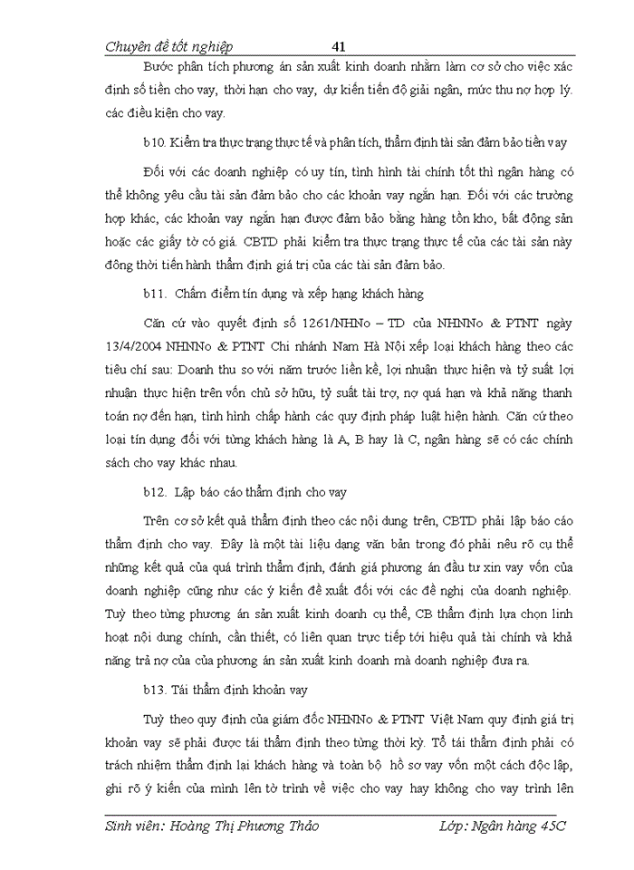 image for page Một số giải pháp nhằm nâng cao chất lượng cho vay ngắn hạn đối với doanh nghiệp tại NHNo&PTNT Chi nhánh Nam Hà Nội