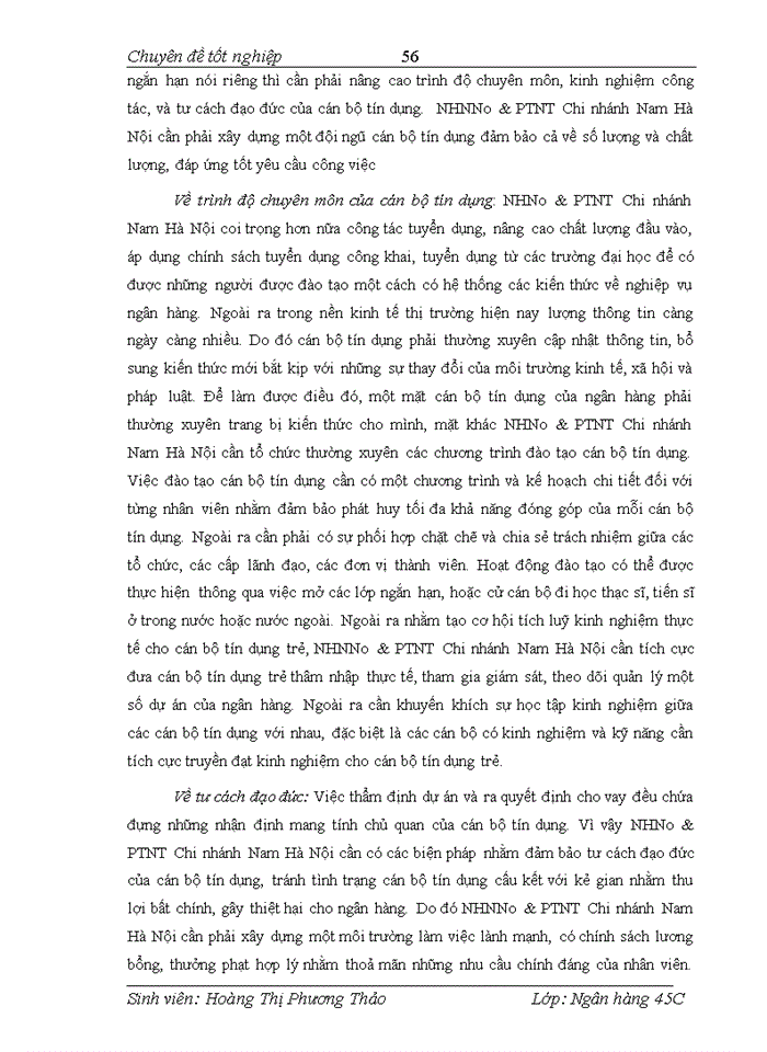 image for page Một số giải pháp nhằm nâng cao chất lượng cho vay ngắn hạn đối với doanh nghiệp tại NHNo&PTNT Chi nhánh Nam Hà Nội