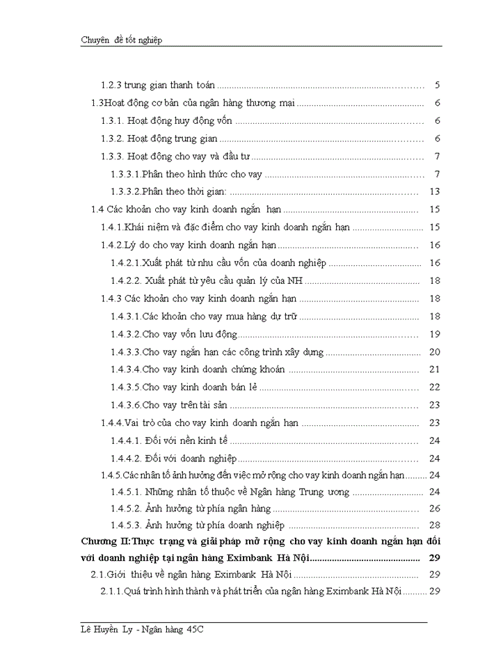 image for page Mở rộng cho vay kinh doanh ngắn hạn đối với doanh nghiệp tại Eximbank Hà Nội