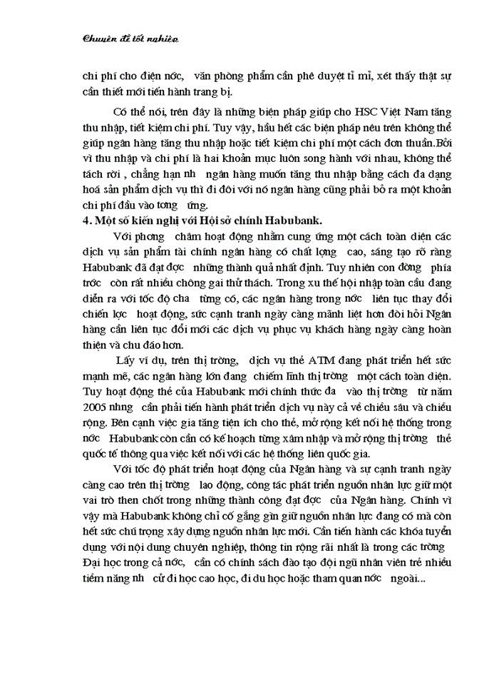 image for page Một số giải pháp nhằm tăng thu nhập, tiết kiệm chi phí, nâng cao kết quả kinh doanh tại Ngân hàng thương mại cổ phần nhà Hà Nội