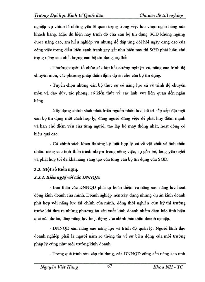 image for page Giải pháp nâng cao chất lượng tín dụng đối với doanh nghiệp ngoài quốc doanh tại Sở giao dịch  – Ngân hàng Đầu tư và phát triển Việt Nam