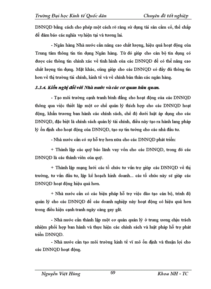 image for page Giải pháp nâng cao chất lượng tín dụng đối với doanh nghiệp ngoài quốc doanh tại Sở giao dịch  – Ngân hàng Đầu tư và phát triển Việt Nam