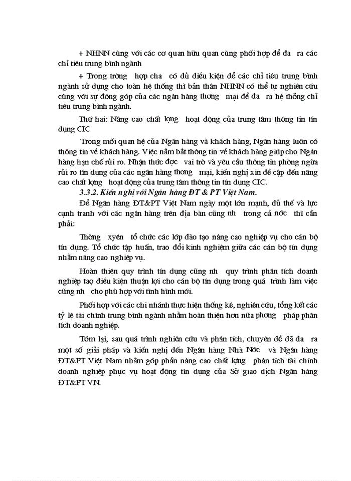 image for page Giải pháp nâng cao chất lượng phân tích tài chính doanh nghiệp    phục vụ cho hoạt động tín dụng tại Sở Giao Dịch  NHĐT & PTVN