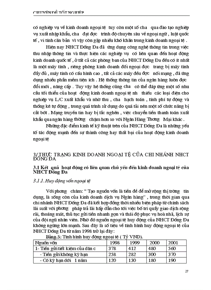 image for page Một số giải pháp tăng cường hoạt động kinh doanh ngoại tệ tại Ngân Hàng Công Thương Đống Đa
