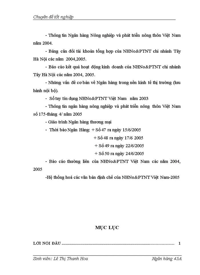 image for page Giải pháp nâng cao chất lượng tín dụng tại Chi nhánh ngân hàng Nông nghiệp và Phát triển nông thôn chi nhánh Tây Hà Nội