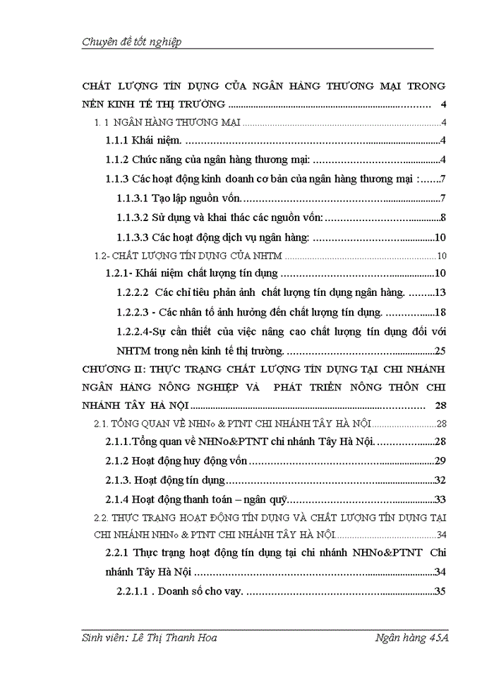 image for page Giải pháp nâng cao chất lượng tín dụng tại Chi nhánh ngân hàng Nông nghiệp và Phát triển nông thôn chi nhánh Tây Hà Nội