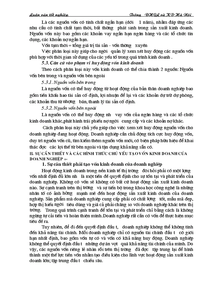 image for page Vốn kinh doanh và sự cần thiết phải tạo vốn kinh doanh của doanh nghiệp