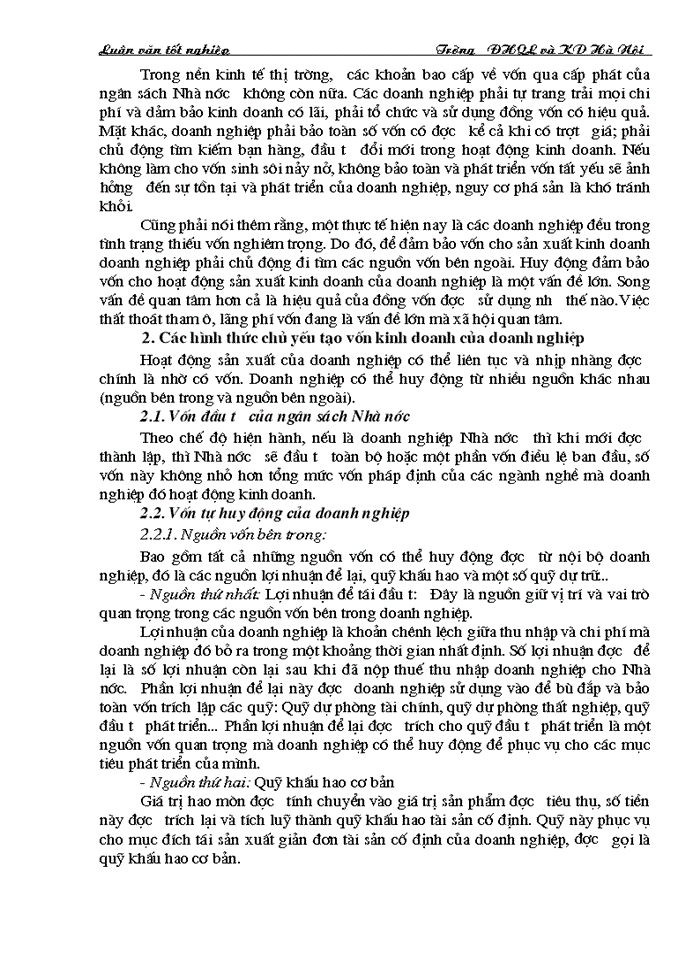 image for page Vốn kinh doanh và sự cần thiết phải tạo vốn kinh doanh của doanh nghiệp