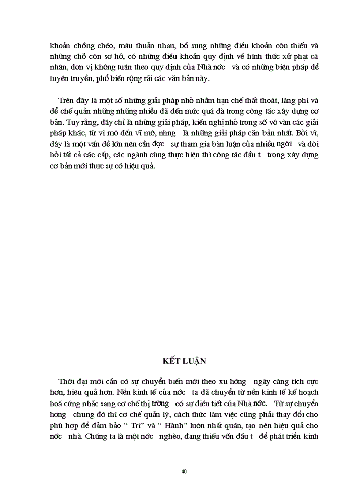 image for page Thực trạng về đầu tư xây dựng cơ bản - nguyên nhân và sự cần thiết phải chống thất thoát, lãng phí vốn ngân sách  trong đầu tư xây dựng cơ bản