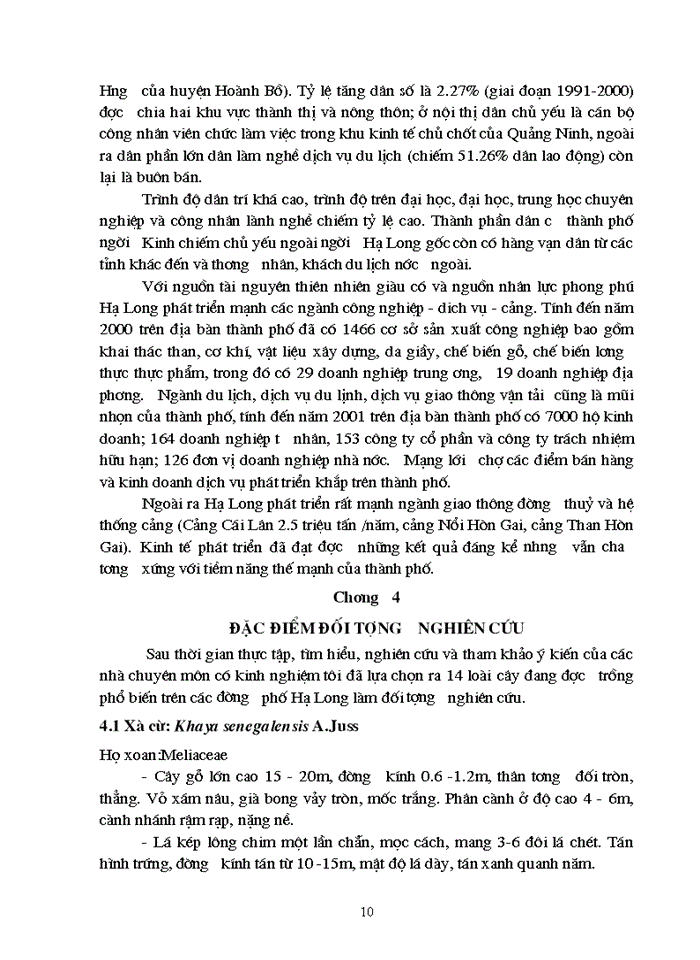 image for page Đánh giá và xếp loại một số loài cây trồng thường gặp trên đường phố tại thành phố Hạ Long