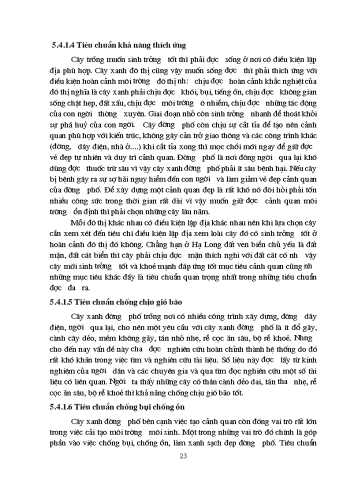 image for page Đánh giá và xếp loại một số loài cây trồng thường gặp trên đường phố tại thành phố Hạ Long