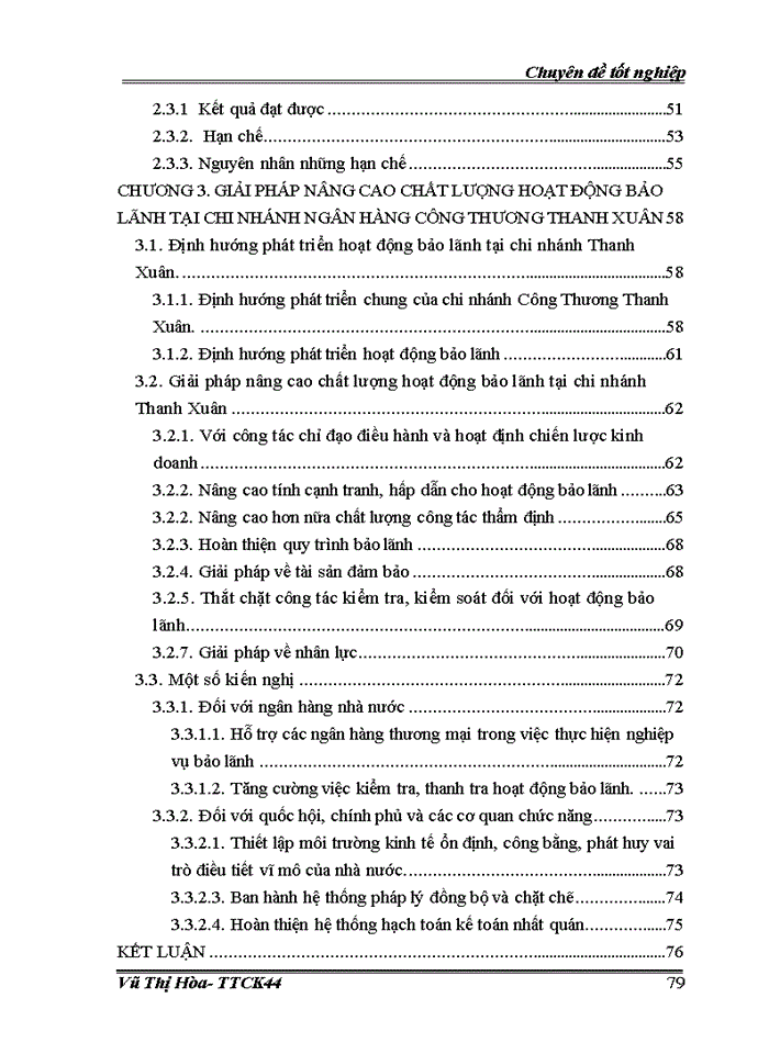 image for page Giải pháp nâng cao chất lượng hoạt động bảo lãnh tại chi nhánh Ngân hàng Công Thương Thanh Xuân