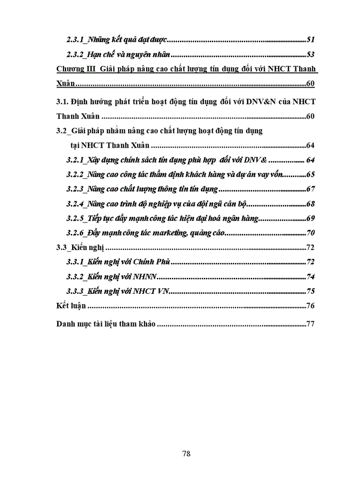 image for page Nâng cao chất lượng tín dụng đối với doanh nghiệp vừa và nhỏ tại Ngân hàng Công thương Thanh Xuân