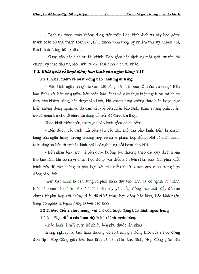 image for page Mở rộng hoạt động bảo lãnh tại ngân hàng thương mại cổ phần nhà Hà Nội