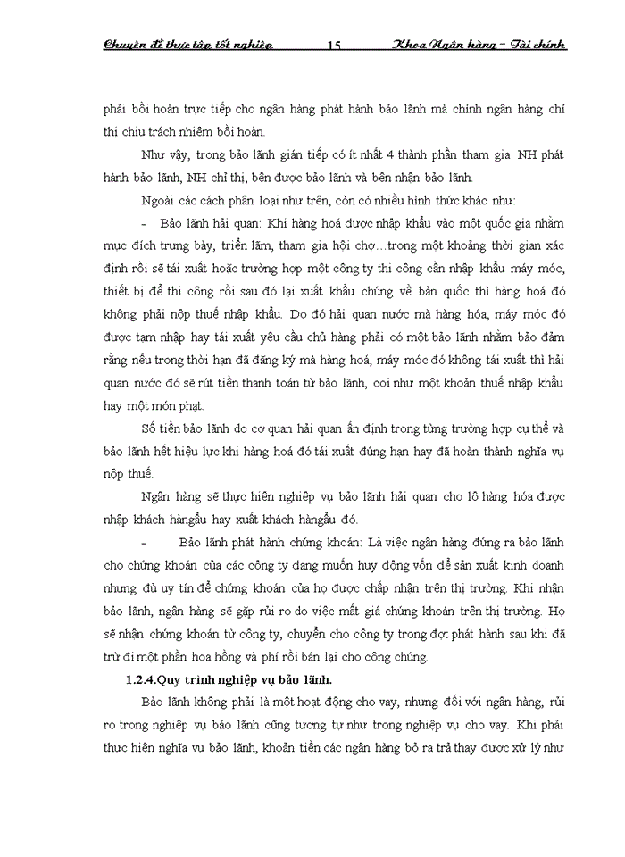 image for page Mở rộng hoạt động bảo lãnh tại ngân hàng thương mại cổ phần nhà Hà Nội