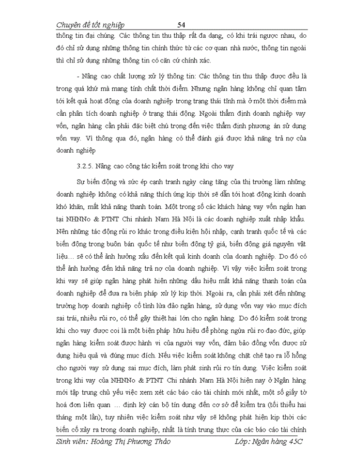 image for page Giải pháp nâng cao chất lượng cho vay kinh doanh ngắn hạn tại NHNo & PTNT Chi nhánh Nam Hà Nội