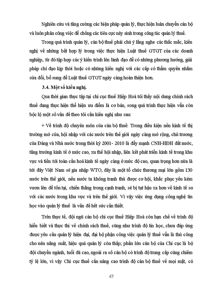 image for page Nâng cao hiệu quả công tác quản lý  thu thuế GTGT đối với các doanh nghiệp ngoài quốc doanh trên địa bàn huyện Hiệp Hoà - tỉnh Bắc Giang