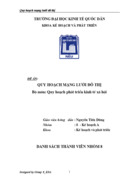 Quy hoạch mạng lưới đô thị