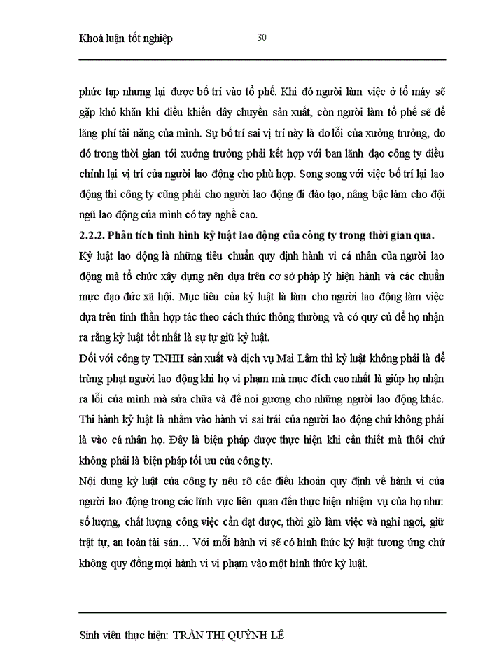 image for page Nâng cao hiệu quả sử dụng lao động ở công ty TNHH sản xuất và dịch vụ Mai Lâm