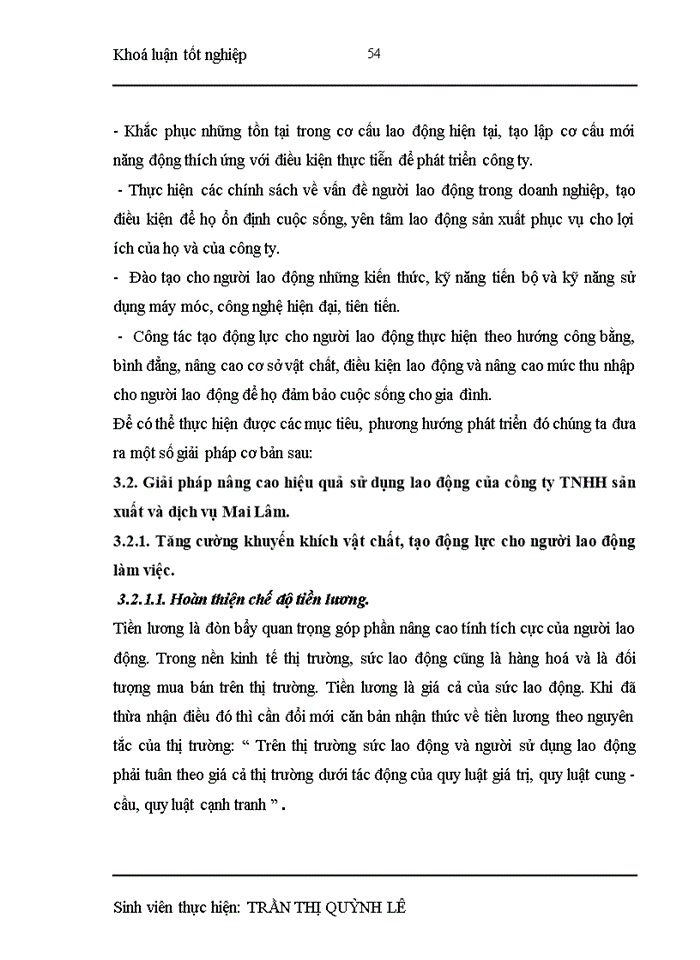 image for page Nâng cao hiệu quả sử dụng lao động ở công ty TNHH sản xuất và dịch vụ Mai Lâm