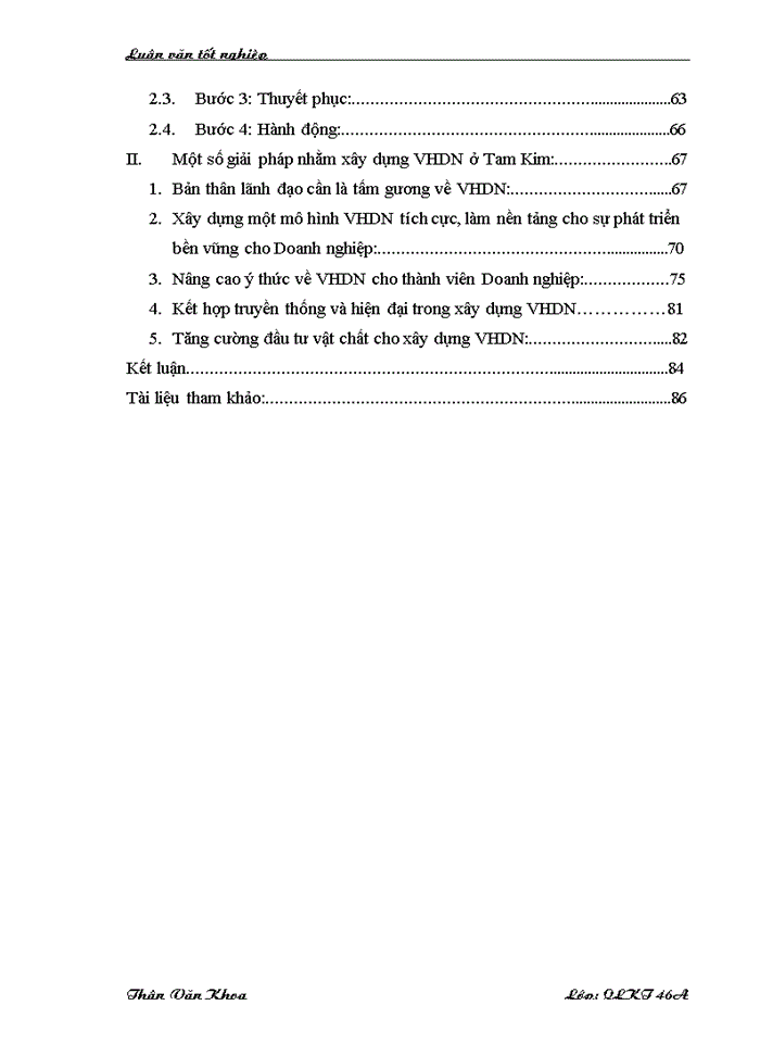 image for page Một số giải pháp nhằm xây dựng văn hóa Doanh nghiệp ở Công ty Cổ phần Tam Kim