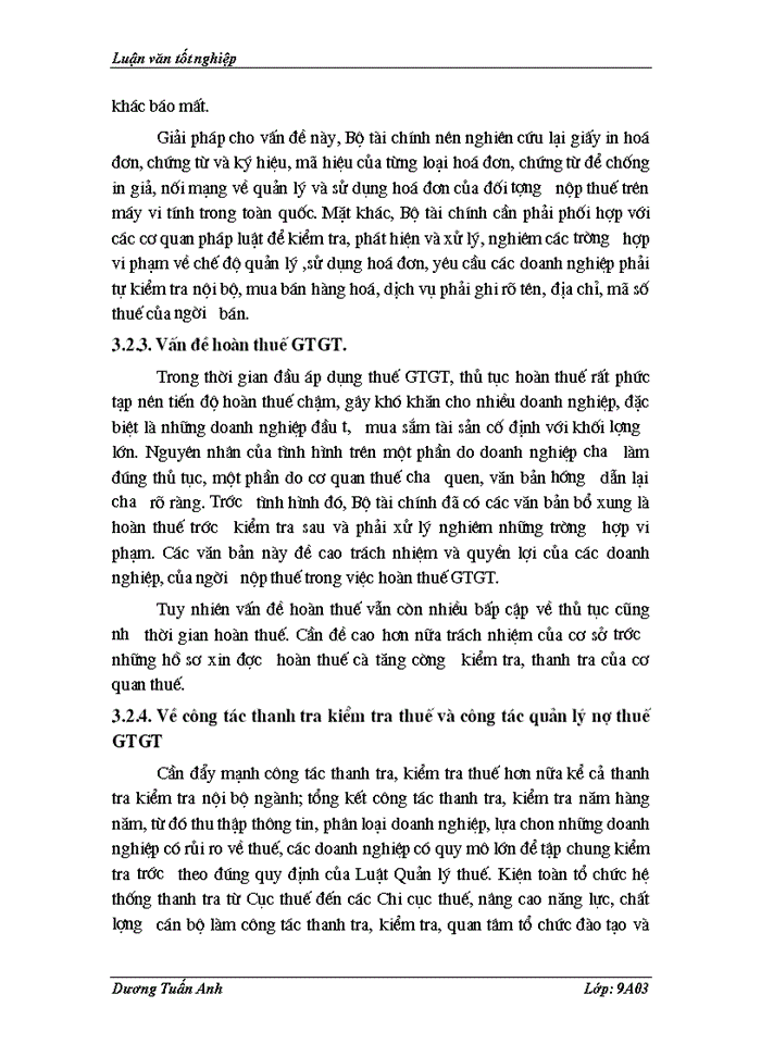 image for page Thực trạng công tác quản lý thuế GTGT của các Doanh nghiệp trên địa bàn tỉnh Bắc Giang