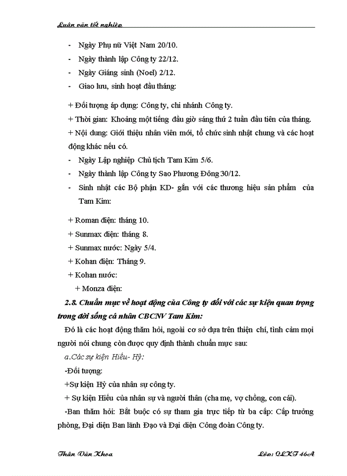 image for page Một số giải pháp nhằm xây dựng văn hóa Doanh nghiệp ở Công ty Cổ phần Tam Kim