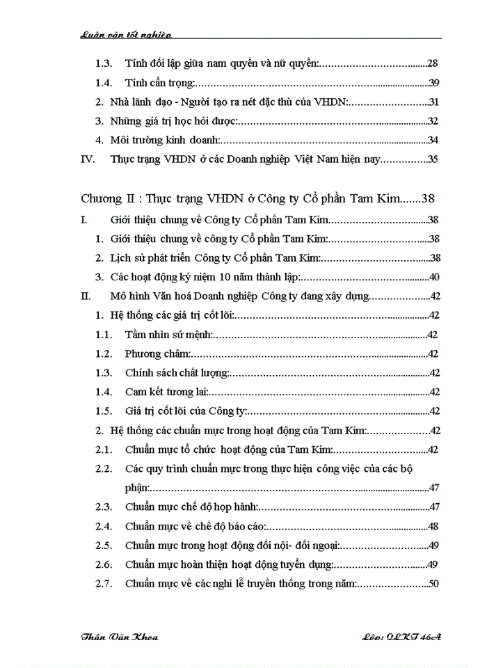 image for page Một số giải pháp nhằm xây dựng văn hóa Doanh nghiệp ở Công ty Cổ phần Tam Kim