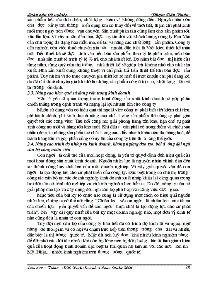 image for page Thực trạng về hoạt động xuất khẩu hàng thủ công mỹ nghệ của công ty