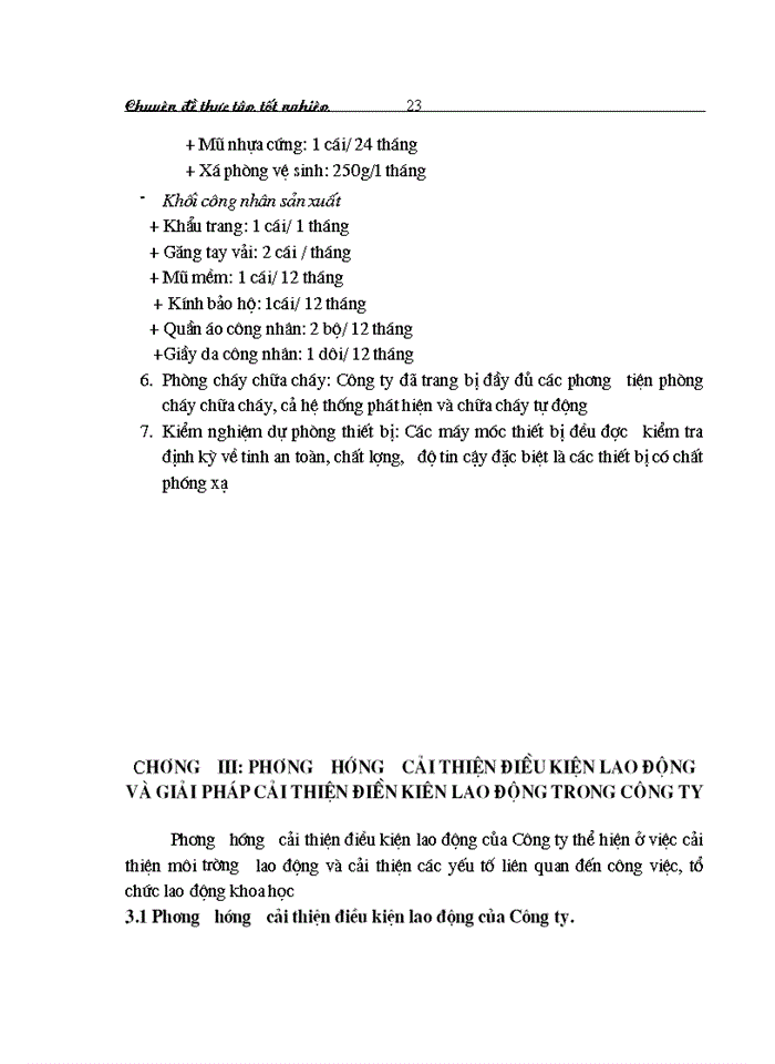 image for page Cải thiện điều kiện lao động trong công ty cổ phần xi măng Bỉm Sơn