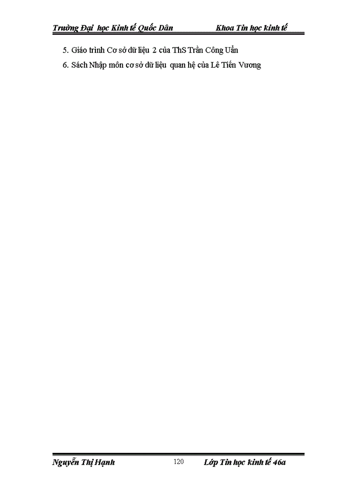 image for page Thiết kế Hệ thống thông tin quản lý bán sách và lưu kho bằng máy đọc mã vạch tại Nhà xuất bản trường Đai học Kinh tế Quốc dân