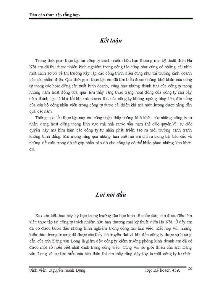 image for page Thực trạng hoạt động của công ty trách nhiệm hữu hạn thương mại kỹ thuật điện Hà Nội