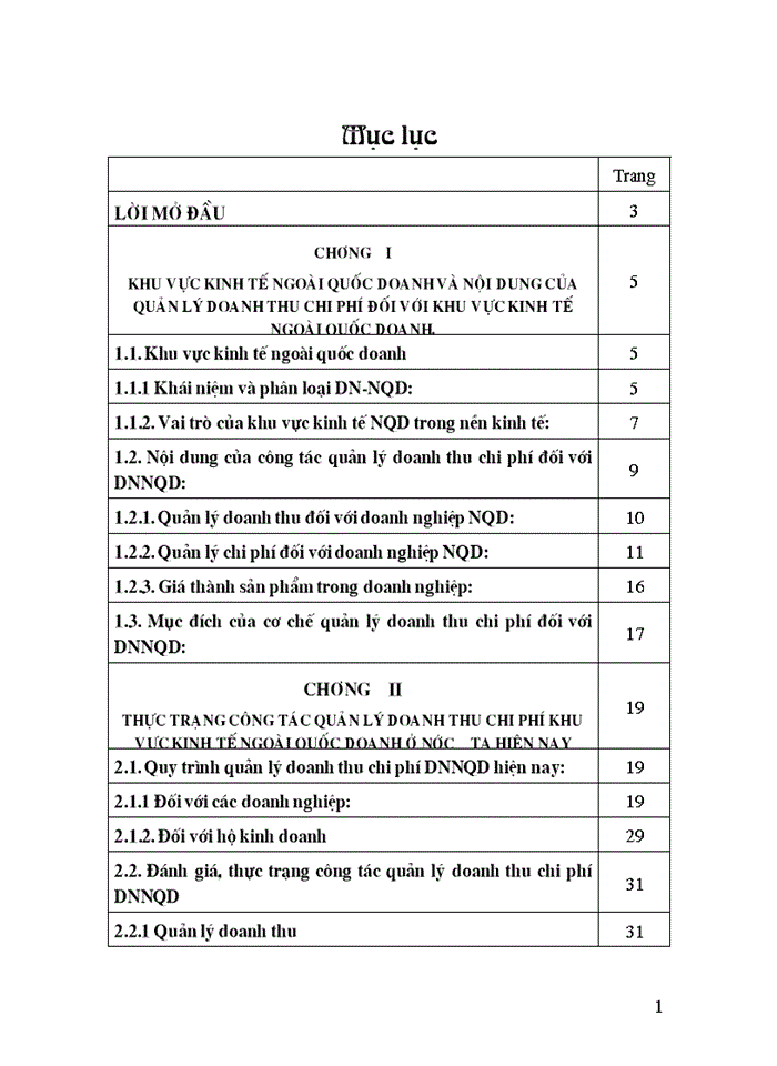 image for page Hoàn thiện cơ chế quản lý doanh thu chi phí đối với khu vực kinh tế ngoài quốc doanh ở nước ta